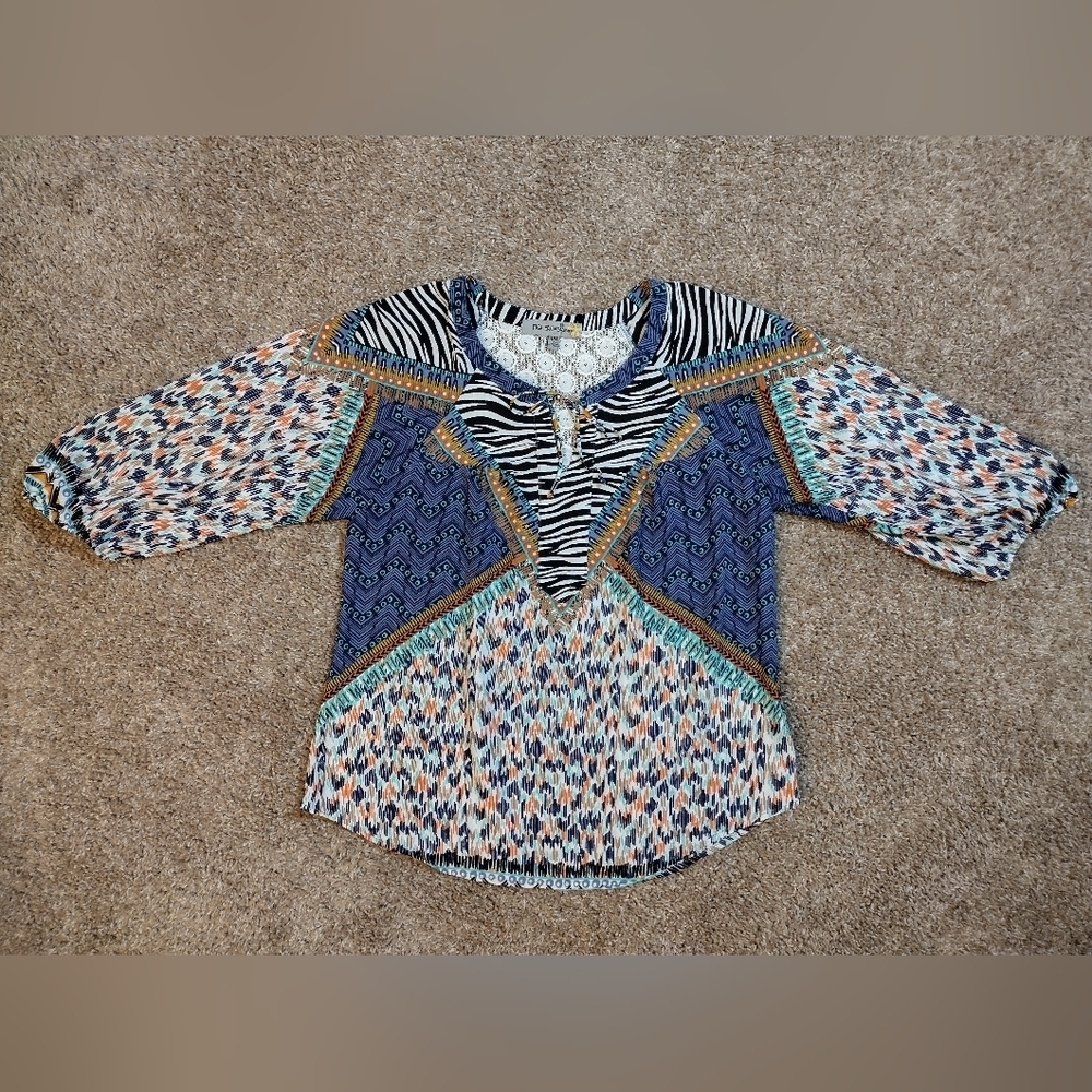 Figueroa & Flower Drawstring Blouse